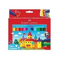 Набір фломастерів Felt tip JUMBO, 12 колорів, Faber-Castell, 154311