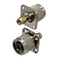 Перехідник N Male to SMA Male фланцевий