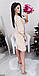 Плаття нарядне MF224 Бежеве S, фото 2
