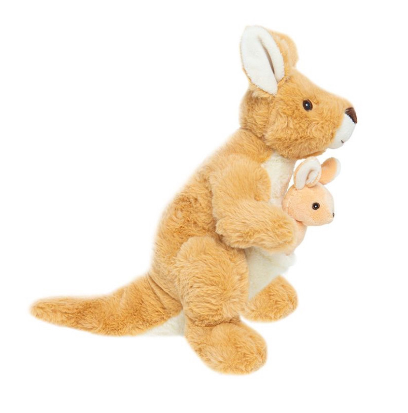 Eco Plush, Мама-кенгуру з малюком, талісман, 31 см