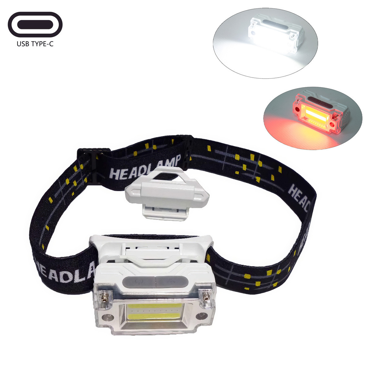 Ліхтарик налобний акумуляторний Headlight T133 Sensor LED ліхтар для риболовлі, ліхтарик із червоним світлом, фото 1