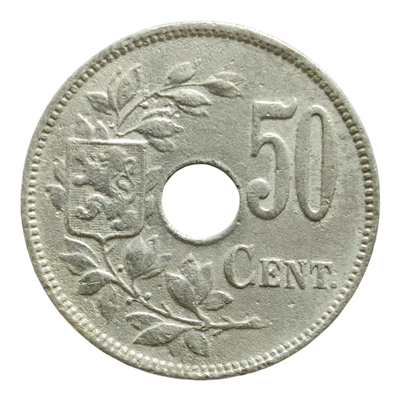Бельгія 50 сантимів, 1918