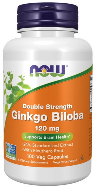 Гінкго білоба NOW Ginkgo Biloba 120 mg 100 капсул