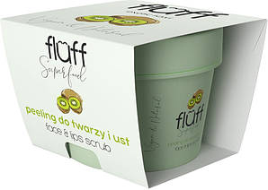 Скраб для обличчя та губ із ківі Fluff, 80 г