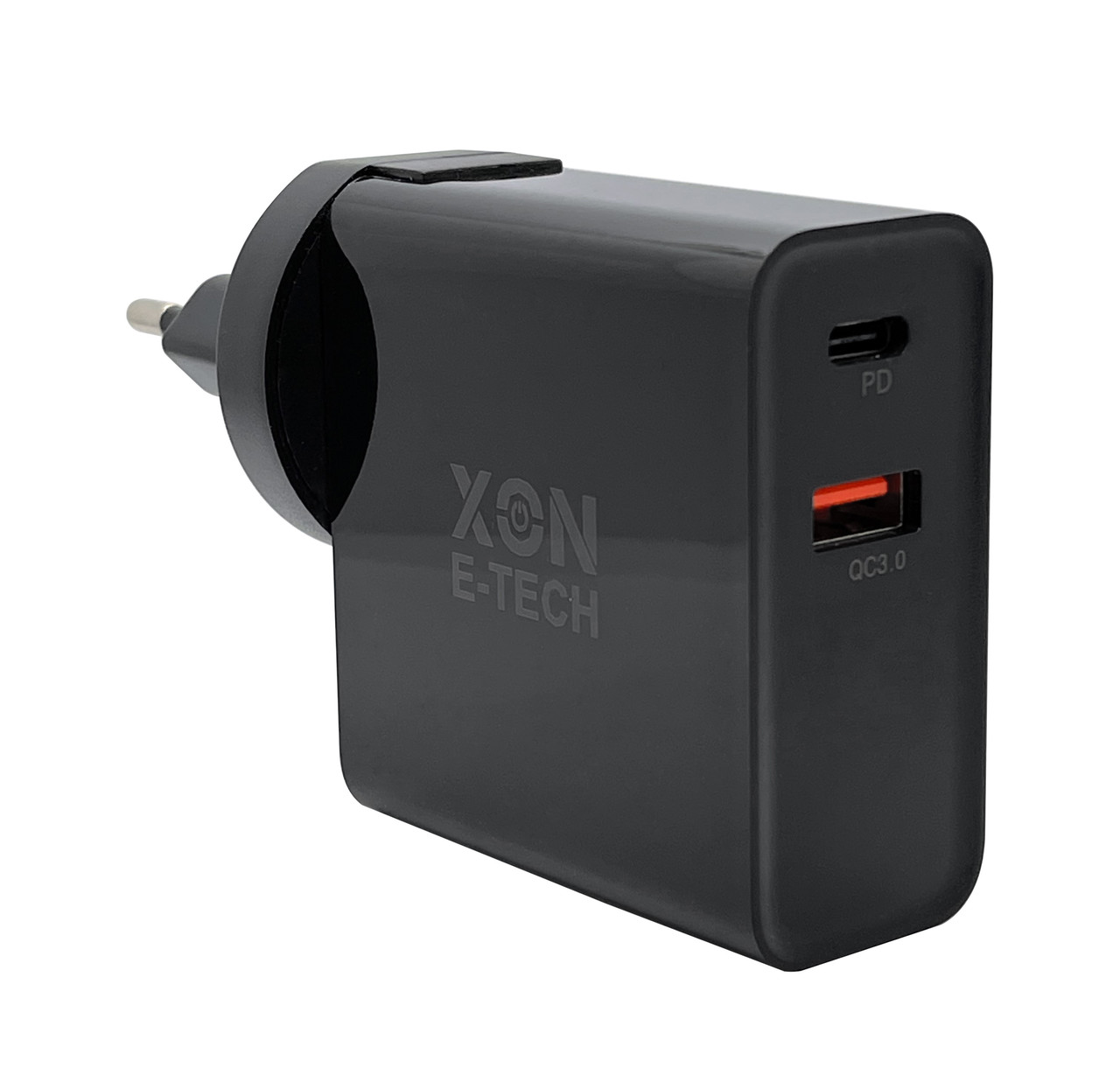 Зарядний пристрій XON PowerCharge 48W (PD45) USB Type-C (PCCW0045AC0B 5900) Чорний, фото 1