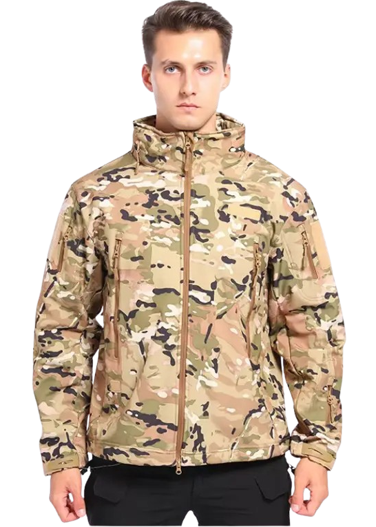 Водонепроникна тактична куртка SOFTSHELL із флісом Solve Multicam KT6000806 розмір L, фото 1
