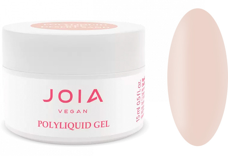 Рідкий гель для зміцнення та моделювання PolyLiquid gel Desert Sand JOIA vegan, 15 мл