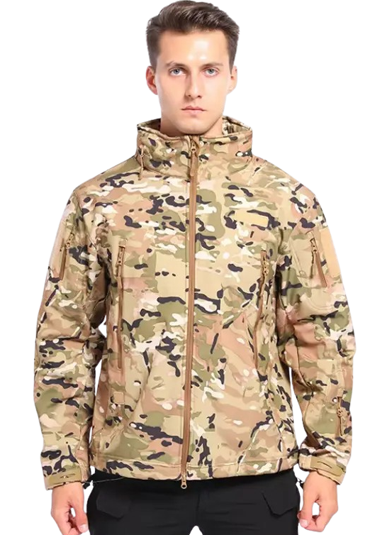 Водонепроникна тактична куртка SOFTSHELL із флісом Solve Multicam KT6000806 розмір S, фото 1