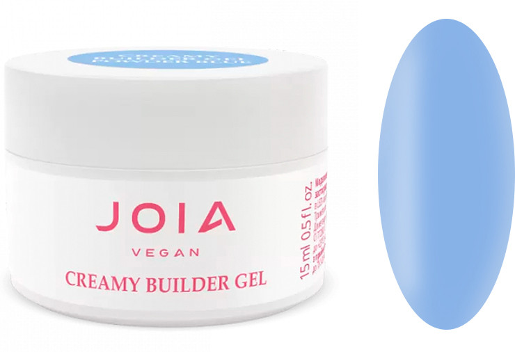 Моделювальний гель Creamy Builder Gel Powder Blue JOIA vegan, 15 мл