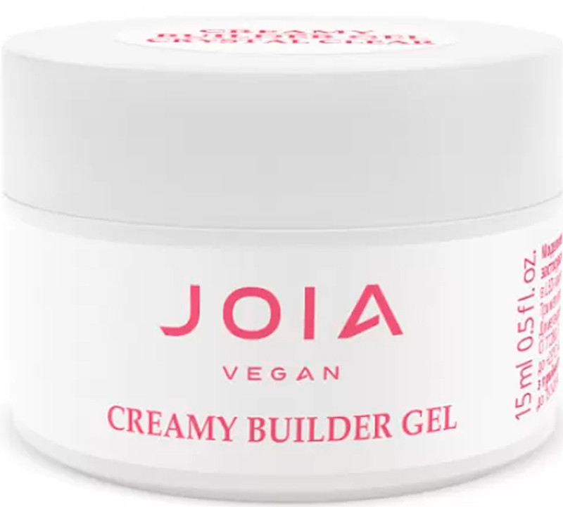 Моделювальний гель Creamy Builder Gel Crystal Clear JOIA vegan, 15 мл