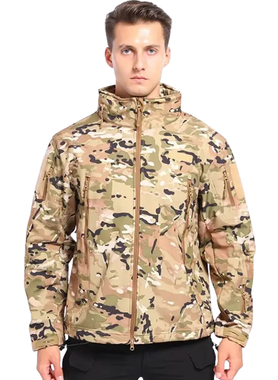 Водонепроникна тактична куртка SOFTSHELL із флісом Solve Multicam KT6000806 розмір M, фото 1