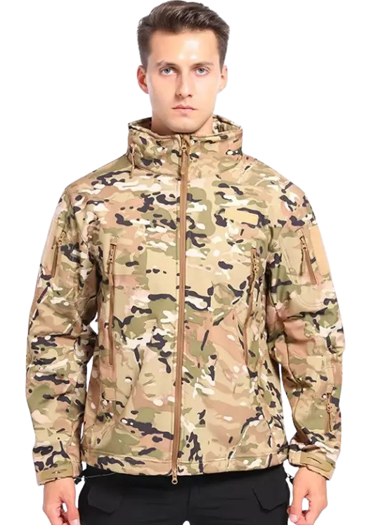 Водонепроникна тактична куртка SOFTSHELL із флісом Solve Multicam KT6000806 розмір XL, фото 1