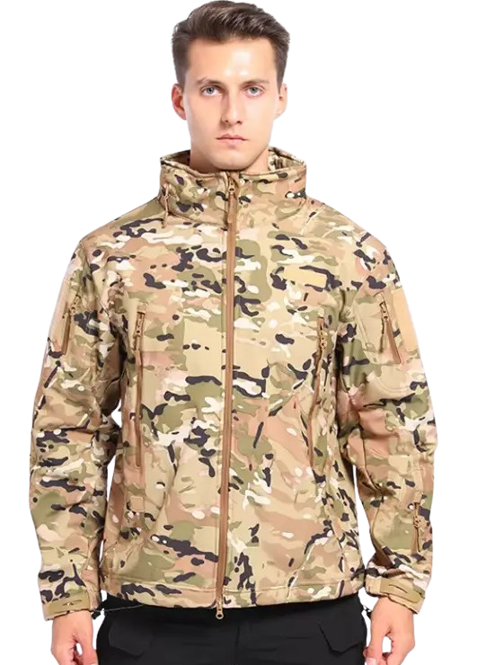 Водонепроникна тактична куртка SOFTSHELL із флісом Solve Multicam KT6000806 розмір 3XL, фото 1
