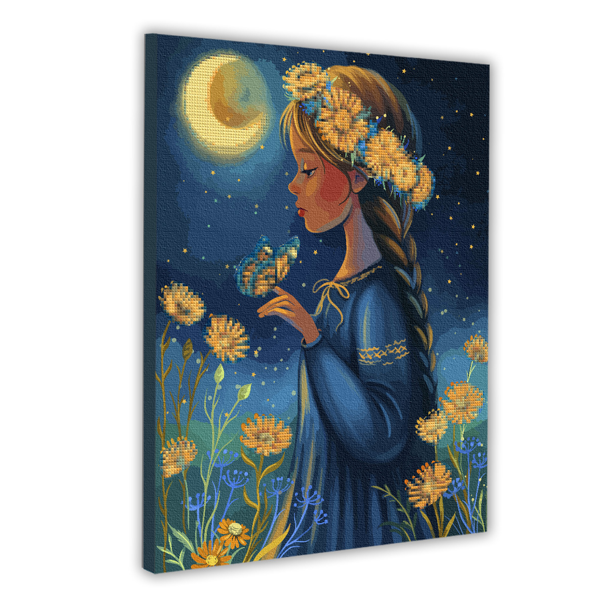 Картина за номерами з алмазною мозаїкою SANTI Місячна казка, 40*50см ©pollypop92, фото 1