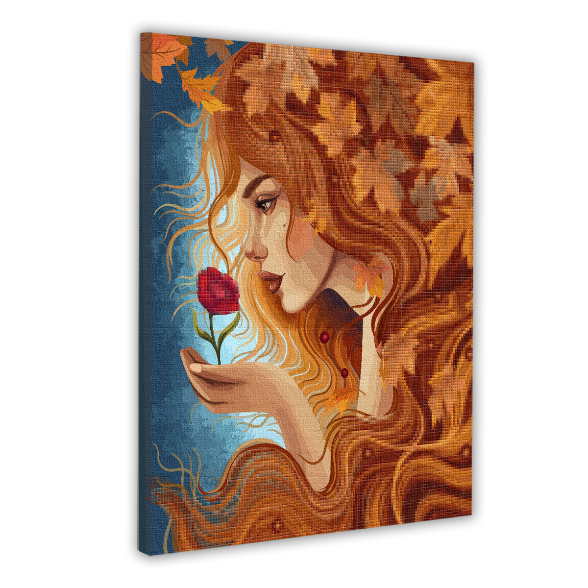 Картина за номерами з алмазною мозаїкою SANTI Осінь у долонях, 40*50см ©pollypop92, фото 1