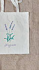 Шопер з двунитки з надписом "Мені все фіолетово", еко-торба ручного розпису, бавовняна сумка для покупок, жіноча сумка, фото 5