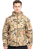 Водонепроникна тактична куртка SOFTSHELL із флісом Solve Multicam KT6000806 solve