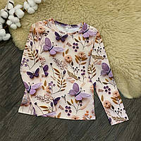 Дитячий реглан з фіолетовими метеликами Five Stars 10858-128р