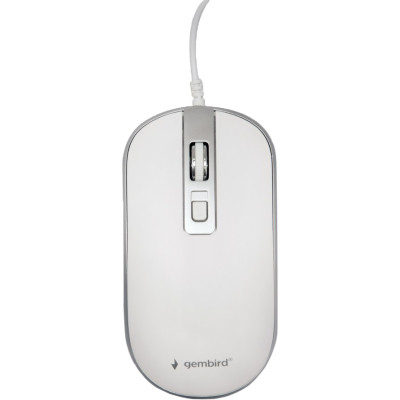 Мишка Gembird MUS-4B-06-WS USB White/Grey (MUS-4B-06-WS), фото 1