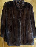 Шуба норка напівшубок норковий суцільна норка автоледі з норки 52 54-й розмір., фото 3