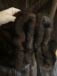 Шуба норка напівшубок норковий суцільна норка автоледі з норки 52 54-й розмір., фото 5