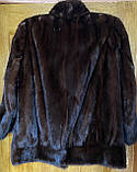 Шуба норка напівшубок норковий суцільна норка автоледі з норки 52 54-й розмір., фото 2