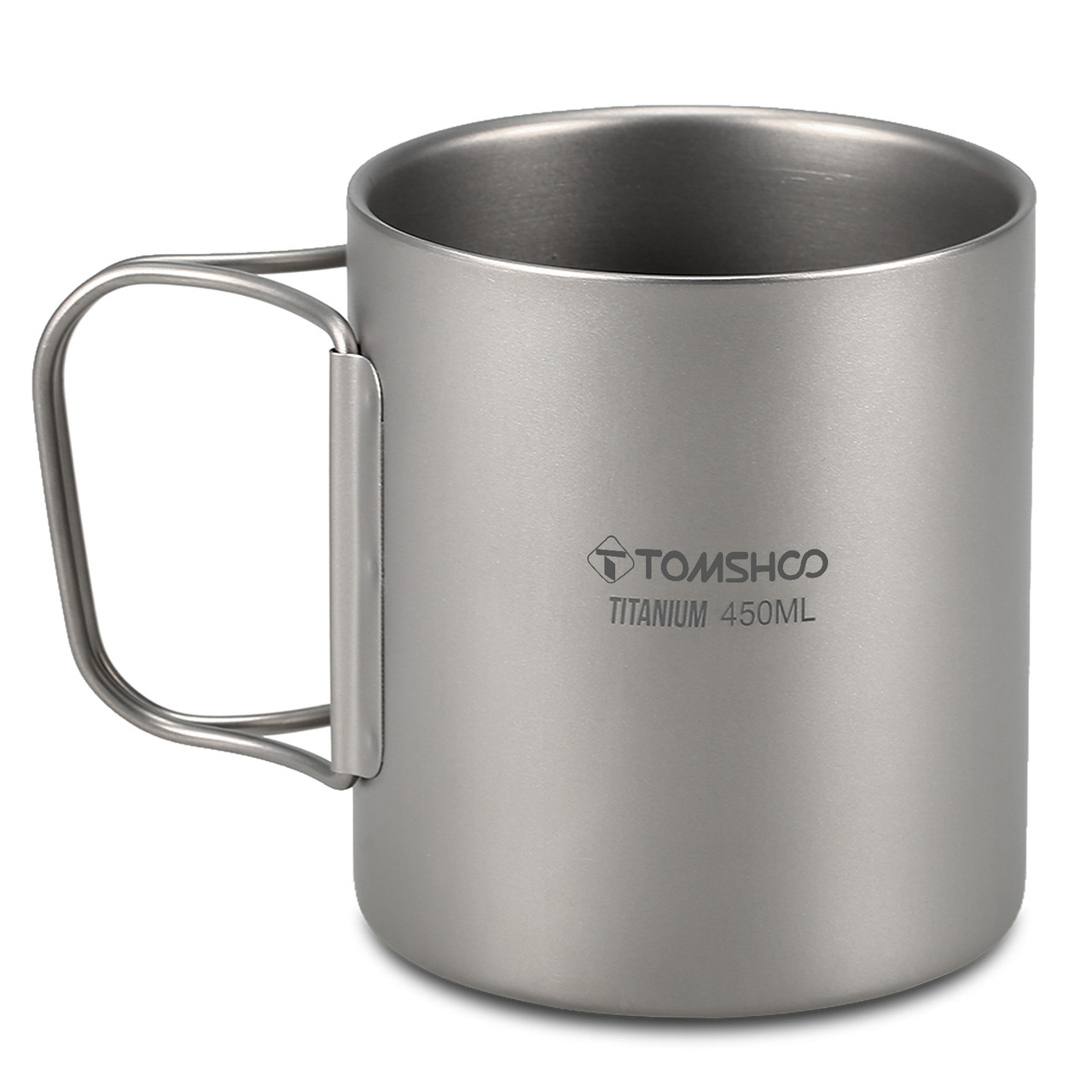 Титанова термокружка Tomshoo 450ml. туристичний., фото 1