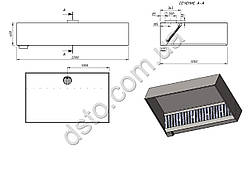 Витяжка для кафе пристінна 1500/1000/400 мм
