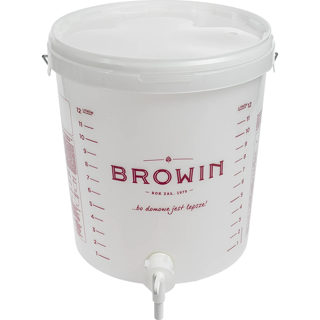 Бочка для бродіння (Ферментації) Browin 15 л. з кришкою та краном. Оригінал