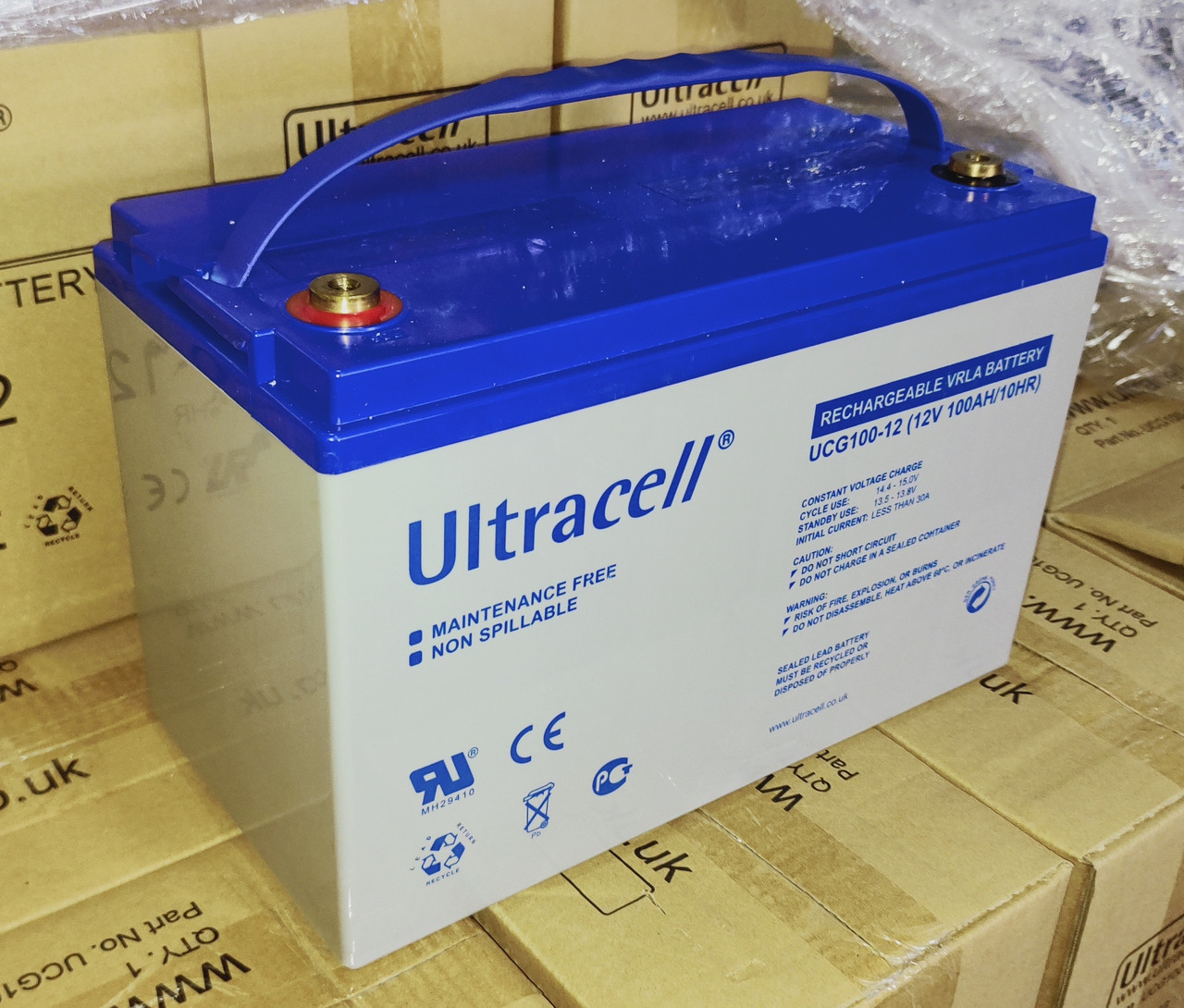 АКБ Ultracell UCG100-12 12V/100Ah  (стаціонарна) GEL, фото 1