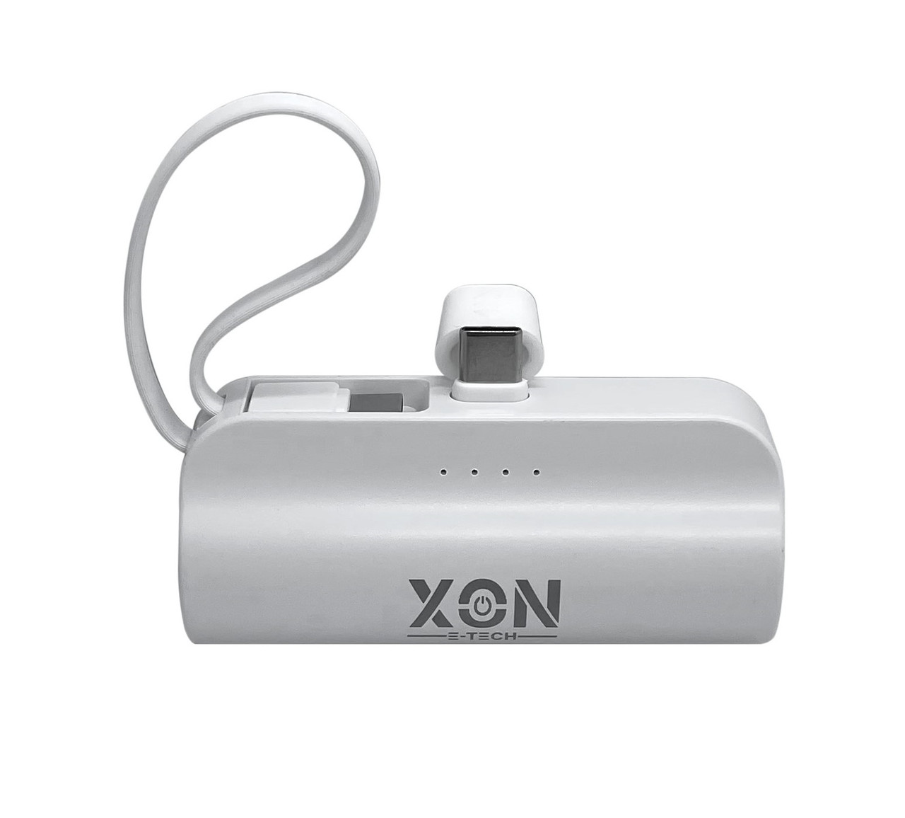 Портативна міні-батарея 5000 mAh XON PowerBank MiniCharge USB Type-C + USB Type-C (DC5CC 6747) Біла, фото 1