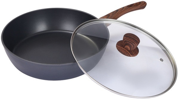 Сковорода глибока 20 см із кришкою Bravo Chef Ringel 1101-20L BC