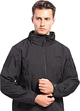 Куртка водонепроникна SOFTSHELL із флісом Solve KT6000801 Black розмір 3XL, фото 2