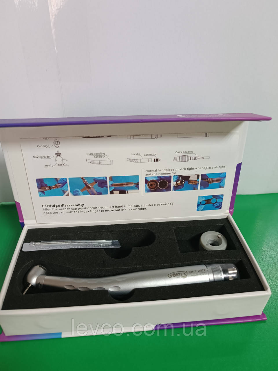 VH-5 DGTP ( Vortex) НАКОНЕЧНИК ТУРБІННИЙ ОРТОПЕДИЧНИЙ З ГЕНЕРАТОРОМ ТА ФУНКЦІЄЮ РОЗПІЗНАВАННЯ КАРІЄСУ, фото 1