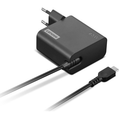 Блок живлення до ноутбуку Lenovo 65W, USB Type-С, wall mount (4X21L54610), фото 1