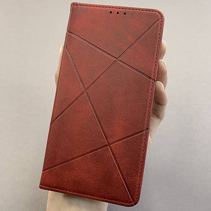 Чохол-книга для Xiaomi Redmi Note 9 книга в смужку з кишенею на сяомі редмі нот 9, фото 1
