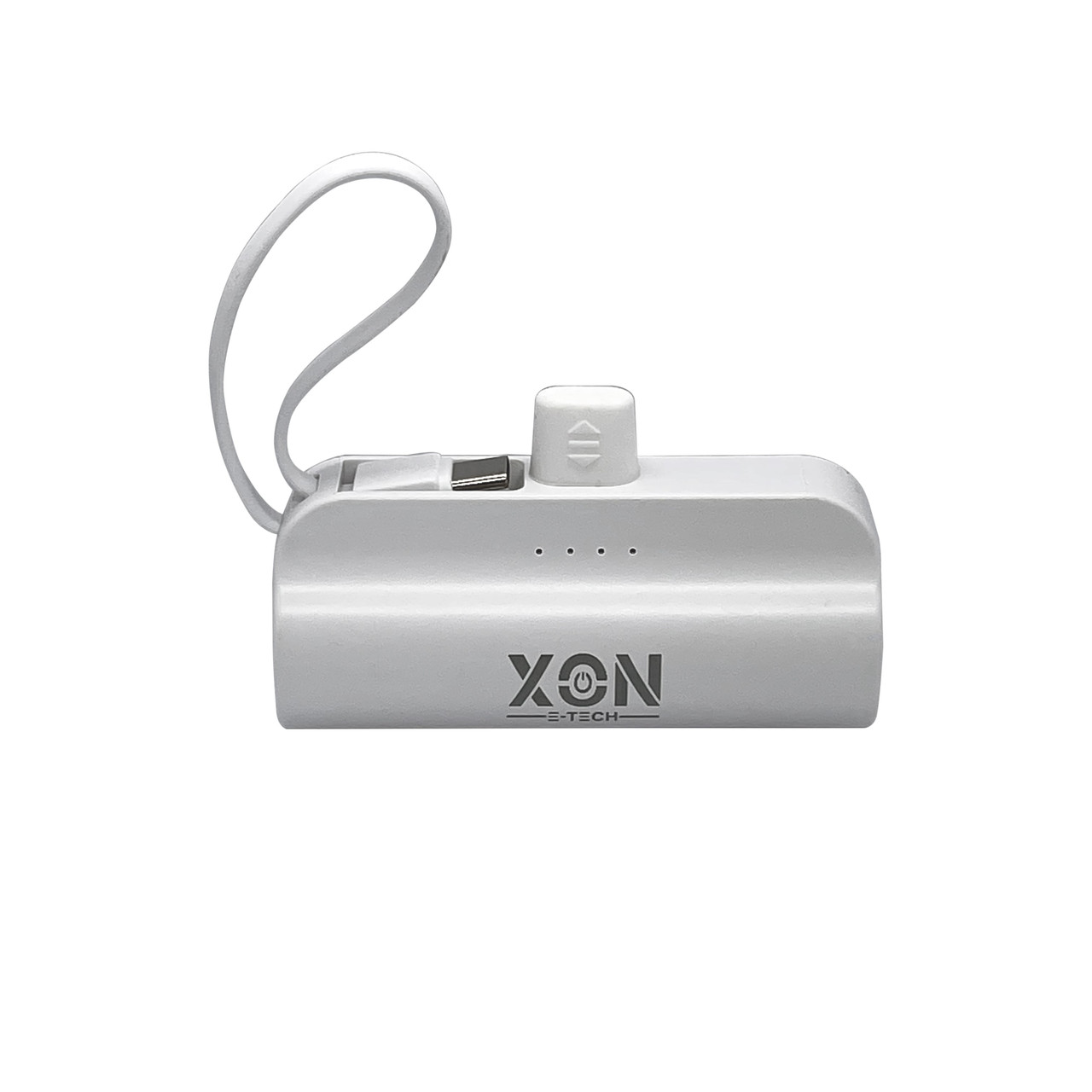 Портативна міні-батарея 5000 mAh XON PowerBank MiniCharge Lightning + USB Type-C (DCL5LC 6761) Біла, фото 1
