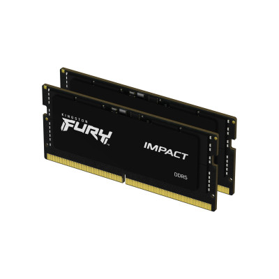 Модуль пам&apos;яті для ноутбука SoDIMM DDR5 16GB (2x8GB) 4800 MHz FURY Impact Kingston Fury (ex.HyperX) (KF548S38IBK2-16), фото 1