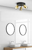 Стельовий світильник Люстра GU10 LED Black & Gold Edition, фото 5