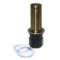 Гайка циліндр для кріплення змішувача нижня Ango ST 80 мм латунь пластик комплект з прокладками