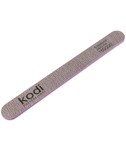 Kodi №84 Пилка для нігтів пряма 180/220 (колір: коричневий, розмір:178/19/4)