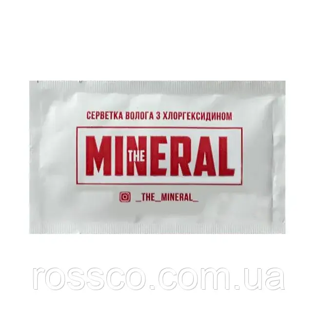 Серветка для догляду за татуажем з хлоргексидином The Mineral, 1 шт