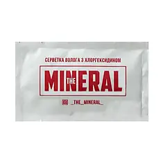 Серветка для догляду за татуажем з хлоргексидином The Mineral, 1 шт