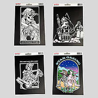 Наклейка на транспорт, наклейка на авто (10х15см, ПВХ) Black series 10, 11, 12, 13