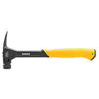 Молоток DeWALT DWHT51004-0 "RIP-CLAW", суцільнометалевий, вага головки 567 г, з прямим цвяходером, загальна довжина 355 мм.