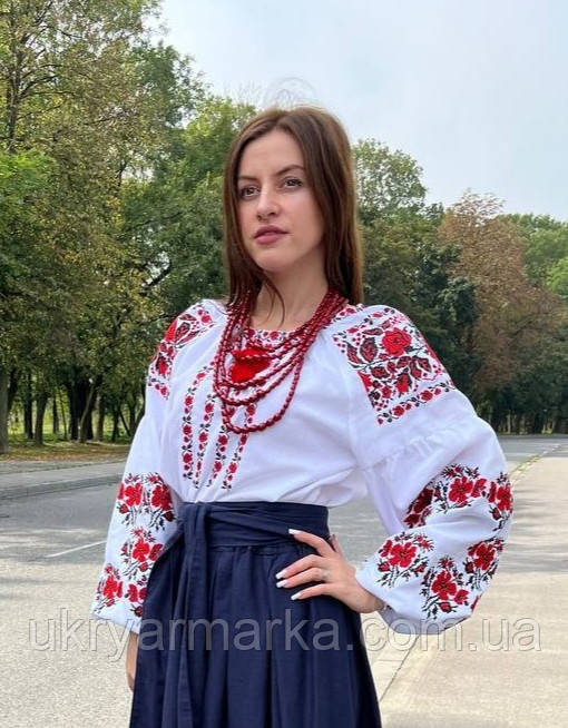 Вишита жіноча сорочка "Леськівчанка"