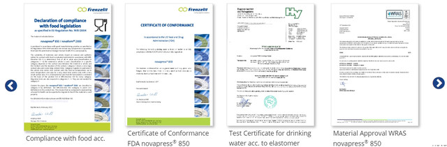 Види харчових сертификатів для пароніту