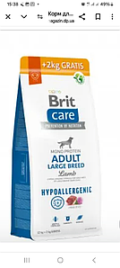 Brit care adult large breed lamb&rice 2025