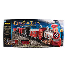 Залізниця Classical Train (18 елементів, 3 вагони, звук, світло, дим) GY810-3