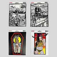 Наклейка на транспорт, наклейка на авто (10х15см, ПВХ) Black series 40, 41, 42, 43